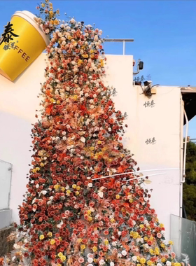 网红奶茶杯雕塑流量密码装饰引流