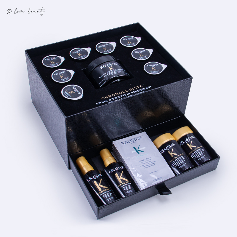 新款卡诗黑钻钥源发膜250ml+精华液8ml*8 鱼子酱套盒修复染烫受损