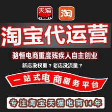 淘宝天猫代运营陪跑直通车托管万相台无界优化代开网店一条龙服务