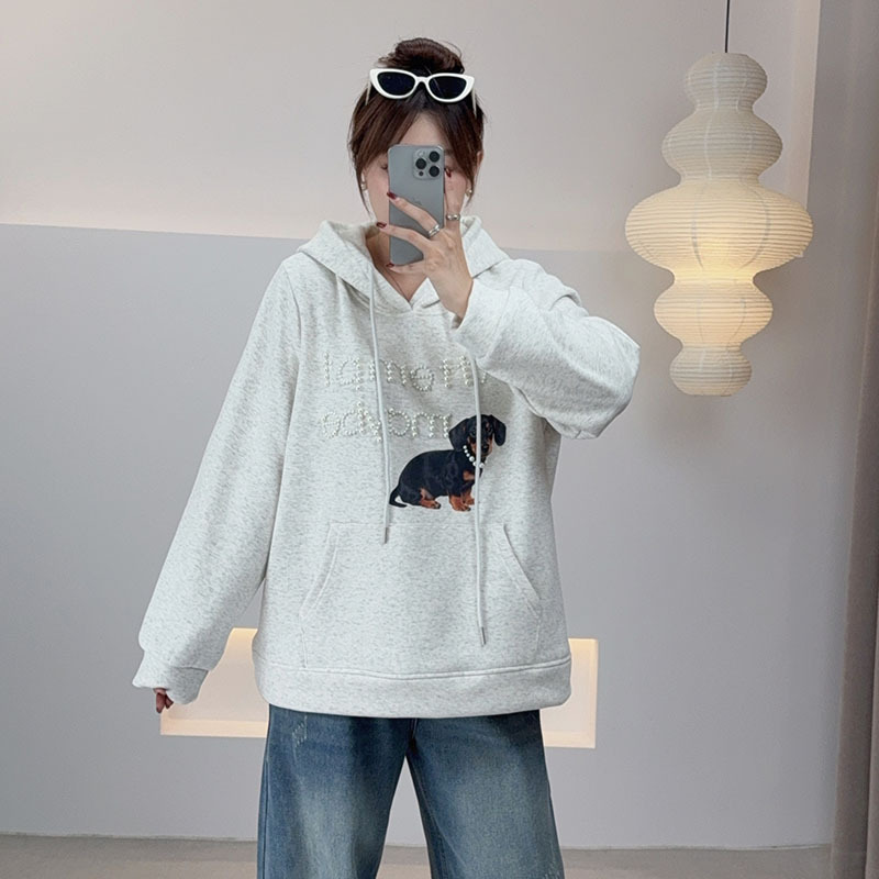 大码女装2025冬季宽松显瘦卫衣