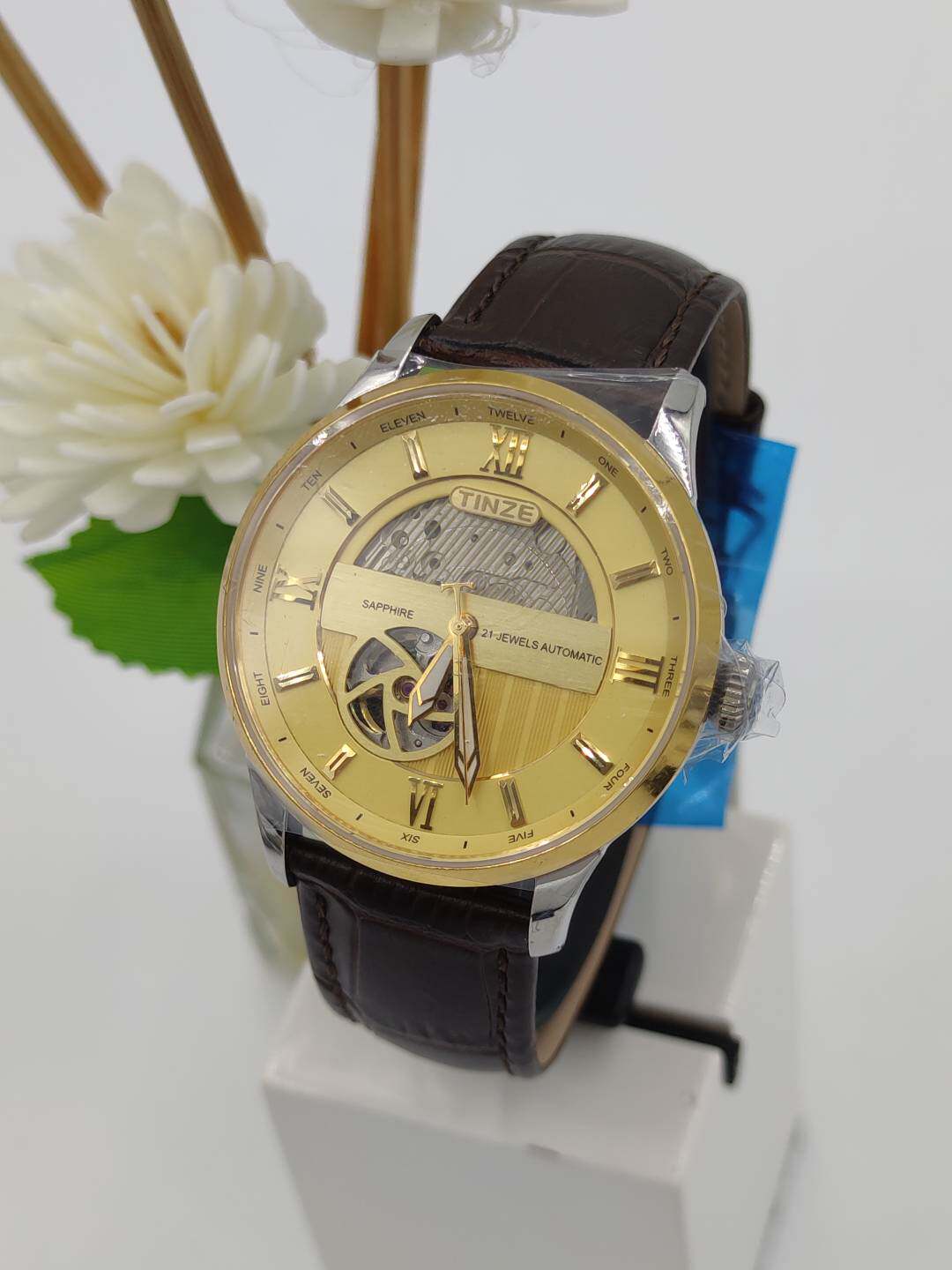全新天际tinze5583g男装全自动机械表