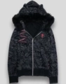 Skull Printed Cat Ear Jacket