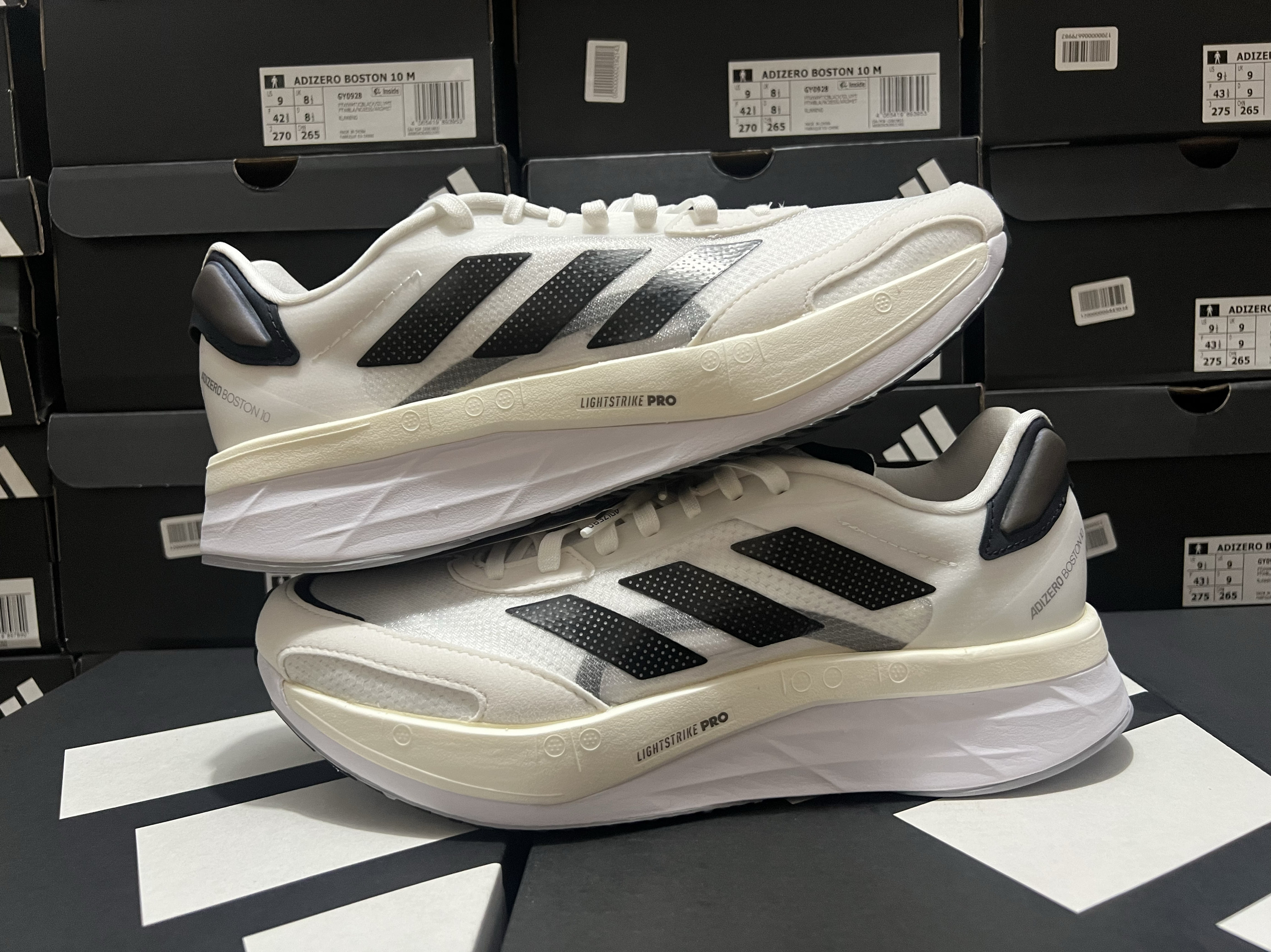 阿迪达斯 adidas Adizero Boston 10 男子运动透气体测跑鞋GY0928