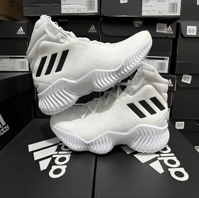 阿迪达斯Pro Bounce 2018男实战中高帮缓震耐磨篮球鞋FW5745 5746