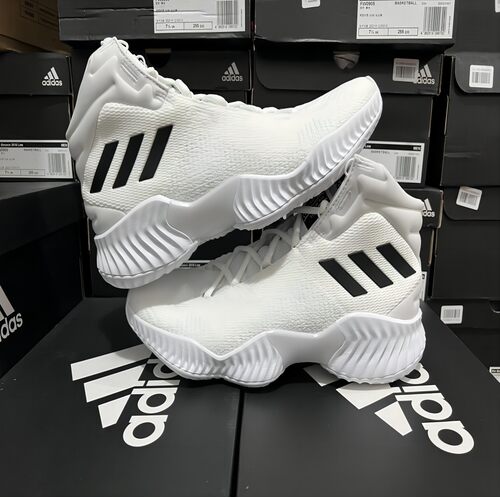 阿迪达斯Pro Bounce 2018男实战中高帮缓震耐磨篮球鞋FW5745 5746