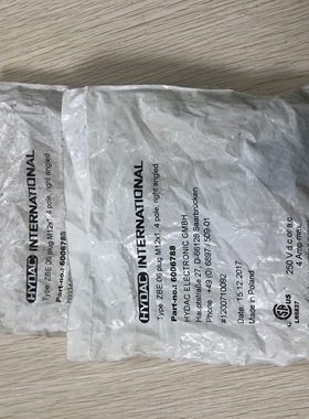 现货促销 全新原装 贺德克 6006788 ZBE 08 PLUG M12*1 4 PLOE