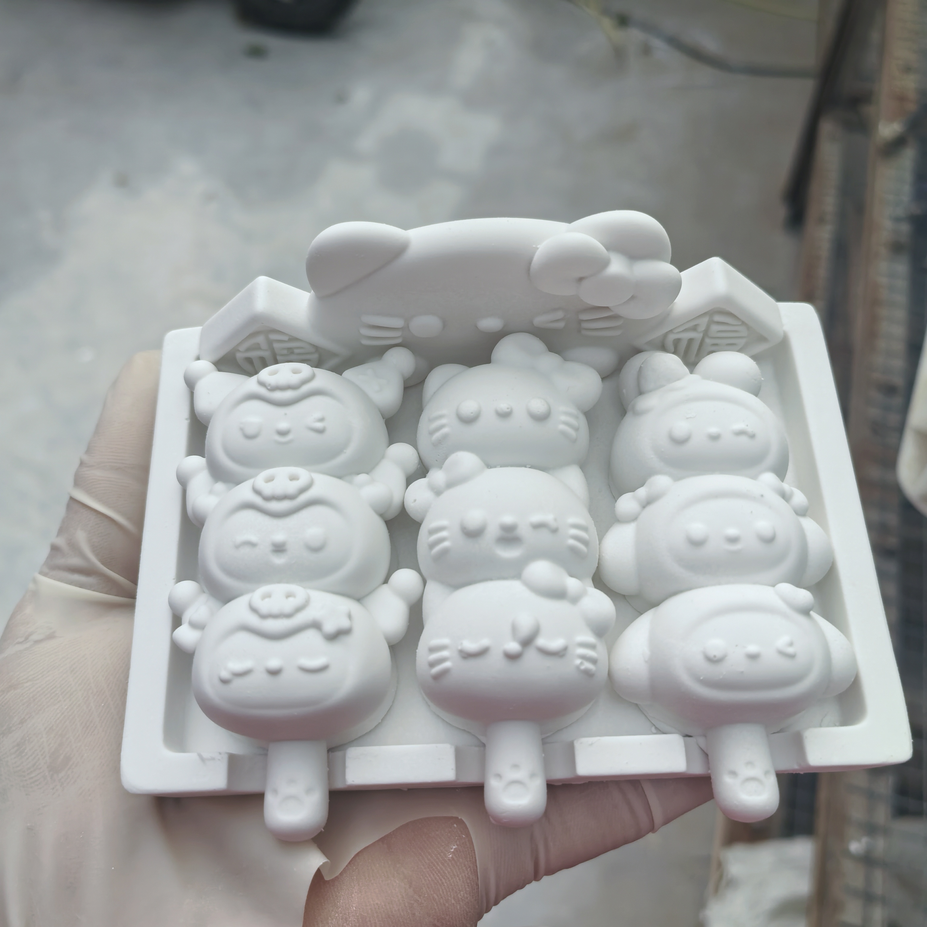 三丽鸥冰糖葫芦香薰石膏娃娃KT猫露比diy手工涂色彩绘手工礼物