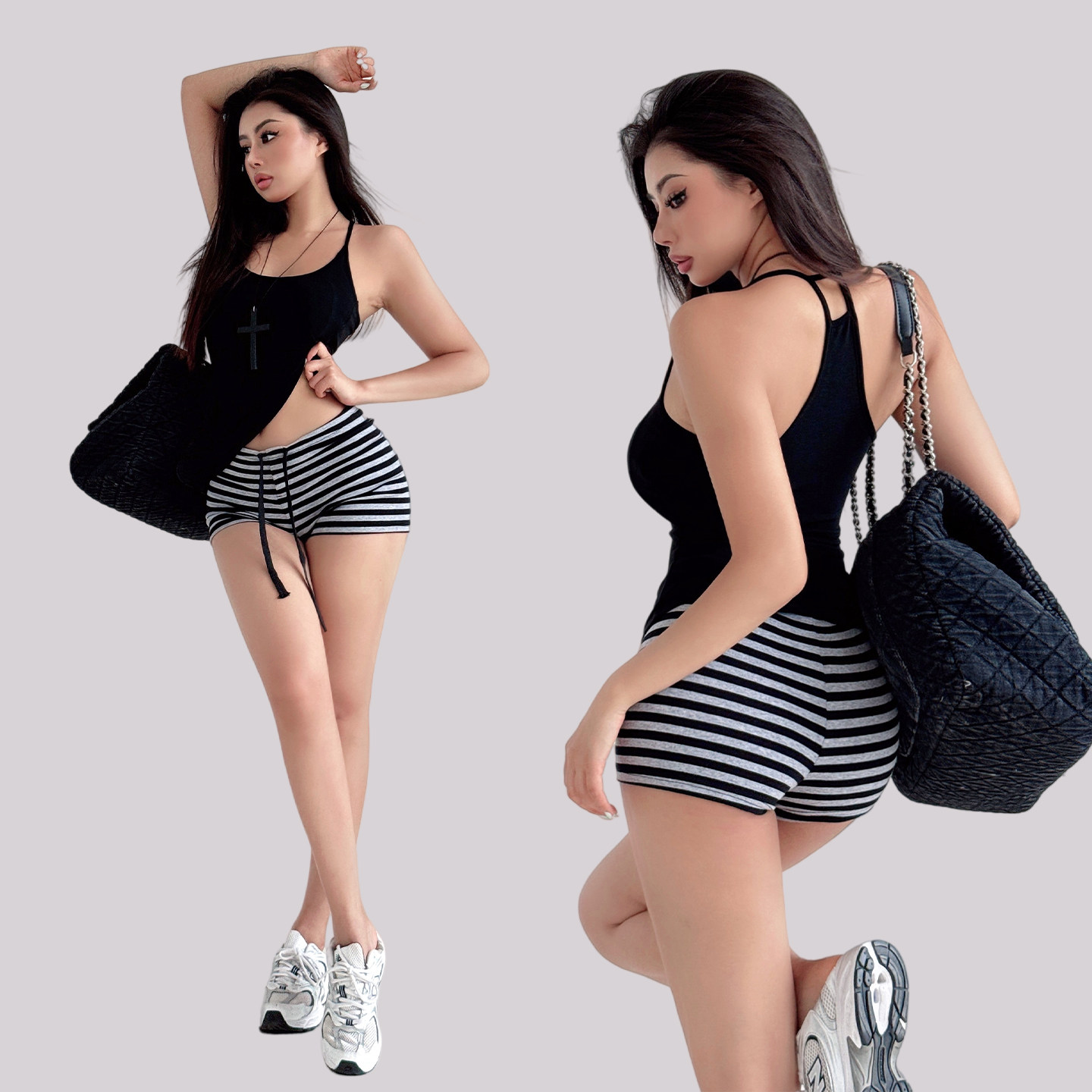 liviahome【居家bi备】条纹美式超短裤可外穿夏季辣妹包臀热裤子,女装/女士精品,休闲裤,淘宝优惠券,粉丝福利购,淘宝优惠卷