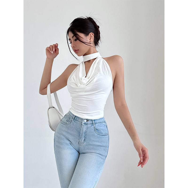 liviahome荡领挂脖背心
