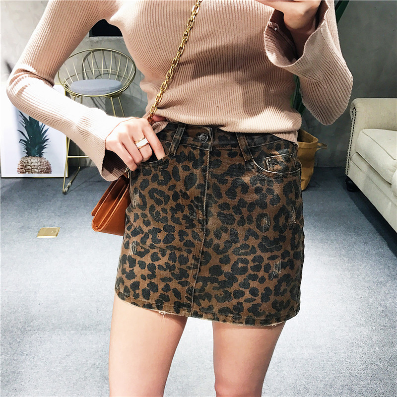 LIVIA Four seasons Retro Do the old Leopard printing skirt Female bag Show thin Miniskirt Miniskirtin the Women's clothing/Boutique , Skirts  category - from Buy2taobao.com to provide professional Taobao agent buy service