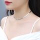 925纯银choker蛇骨链项链女刀片颈链短款 脖链锁骨ins冷淡风银项圈