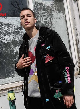 DEVIL NUT潮牌 恶魔 男女同款风衣棉服-四大天王 ANT