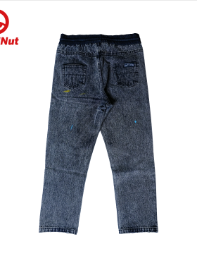 DEVIL NUTDEVIL NUT潮牌恶魔牛仔做旧喷墨秋冬男女长裤