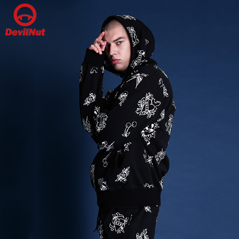 恶魔休闲卫衣男女同款