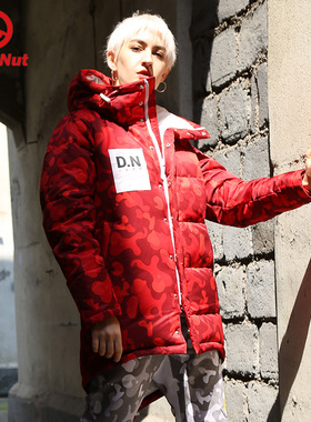 DEVIL NUT潮牌 恶魔 无性别保暖中国红新年红大红羽绒服 AOL ANT