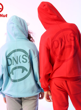 DEVIL NUT潮牌 DNS 恶魔 新款男女情侣新年红中国红大红卫衣 ATY
