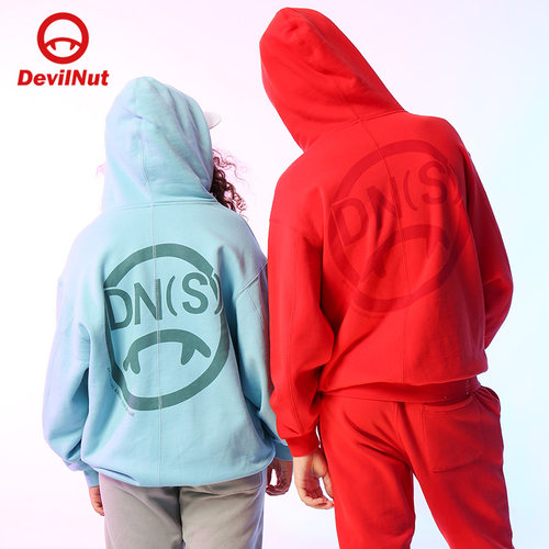 DEVILNUT恶魔男女情侣大红卫衣
