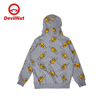DEVILNUT美式恶魔印花连帽卫衣