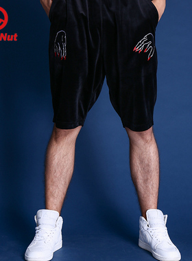 DEVIL NUT恶魔 潮牌 夏季男女情侣宽松休闲卫裤短裤 吸血男爵 SNT