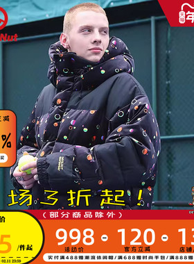 DEVIL NUT潮牌恶魔21秋冬无性别情侣保暖面包羽绒服 体育系列 ATO