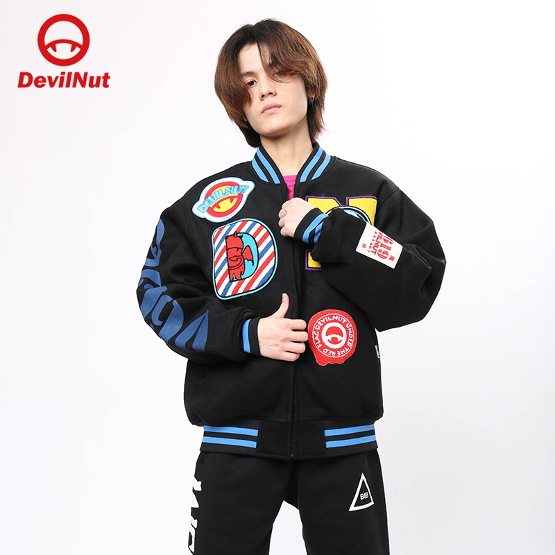 devilnut潮牌恶魔ant拉链棒球