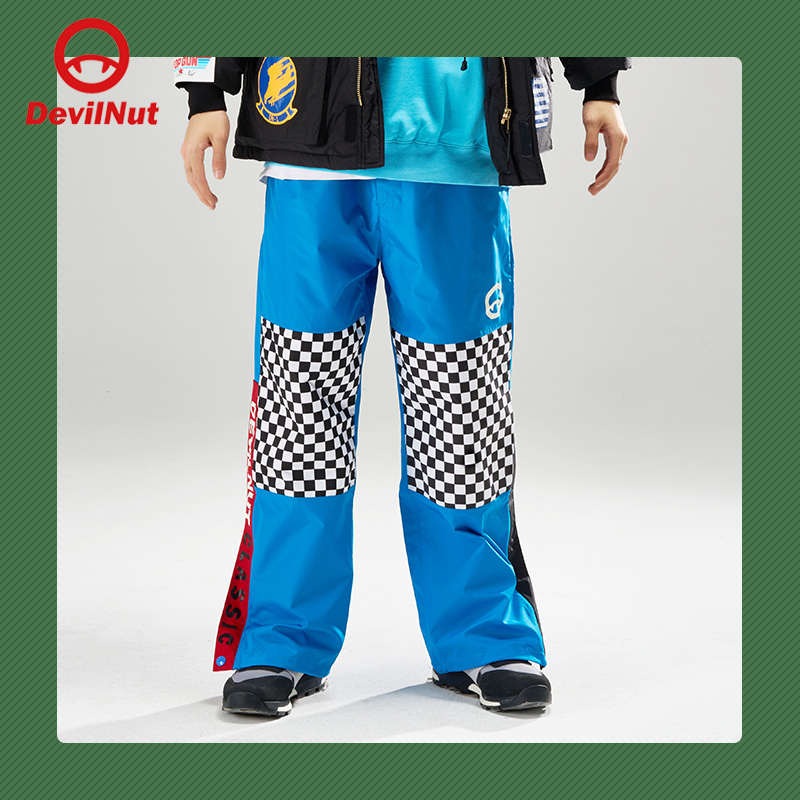 休闲运动户外拼色百搭长裤