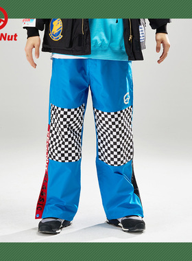 DEVIL NUT潮牌恶魔无性别情侣秋冬休闲运动户外拼色百搭长裤 AET