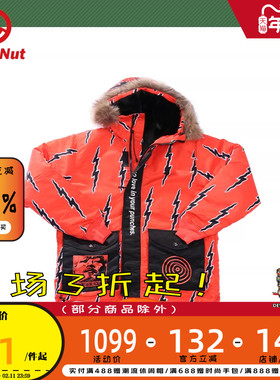 DEVIL NUT潮牌恶魔无性别情侣保暖大口袋保暖休闲羽绒服 AET