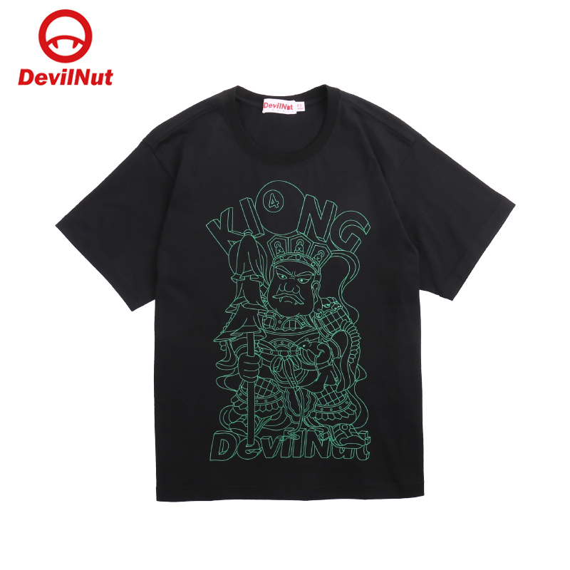 恶魔男女情侣四大天王短袖t恤