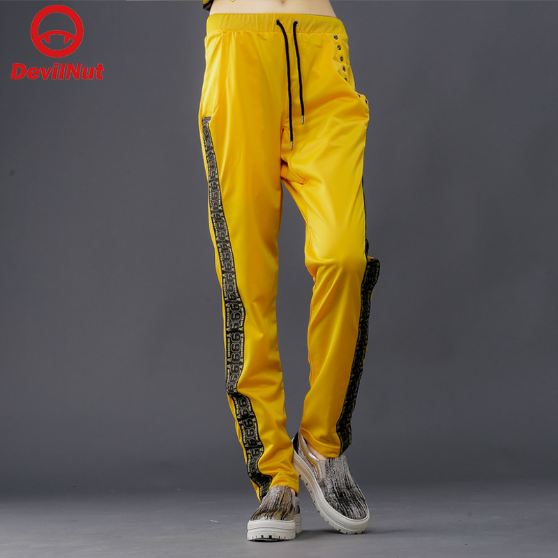 后侧拉链 女式 休闲裤