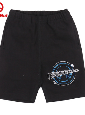 DEVIL NUT恶魔 潮牌 童装儿童男童运动秀安宽松卫裤短裤 KIDS SNT