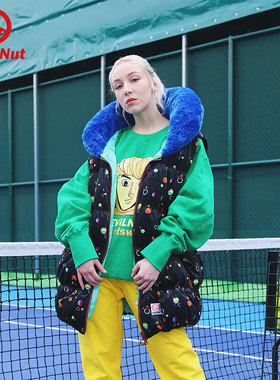 DEVIL NUT潮牌 恶魔 21秋冬无性别轻暖面包羽绒背心 体育系列 ATO