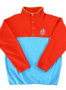 DEVIL NUT原创设计摇粒绒拼接卫衣男女同款宽松休闲百搭上衣