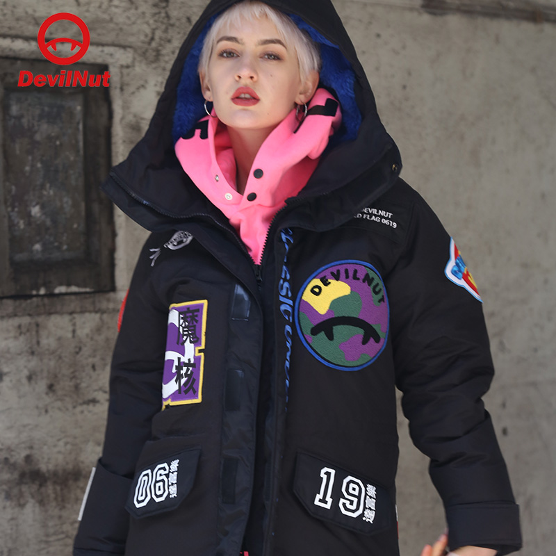 devilnut潮牌恶魔ant情侣羽绒服