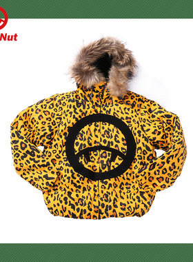 DEVIL NUT潮牌恶魔无性别情侣保暖舒适宽松休闲毛领连帽羽绒服ASV