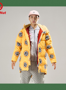 DEVIL NUT潮牌恶魔无性别情侣保暖印花风雷标志羽绒服-当季 ANT