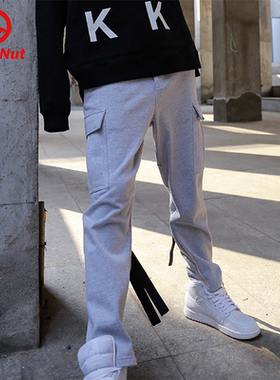 DEVIL NUT潮牌恶魔-飘带裤-BIB卫裤 男女同款AET