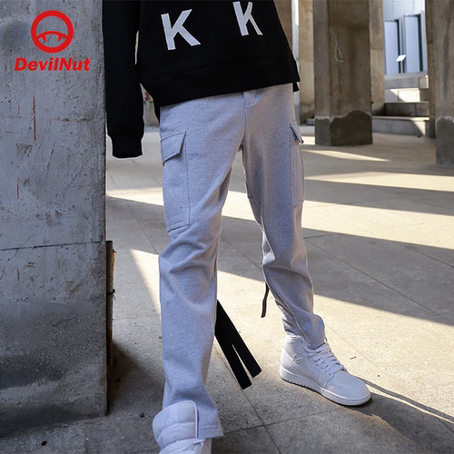 潮牌恶魔男女同款aet军裤