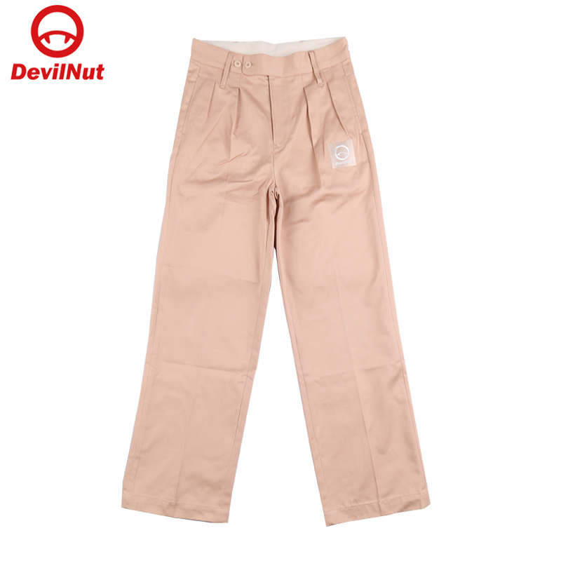潮牌DEVILNUT休闲舒适宽筒裤