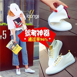 2019春季学车鞋女专用软底防滑练车鞋薄底小白鞋女平底开车驾车鞋