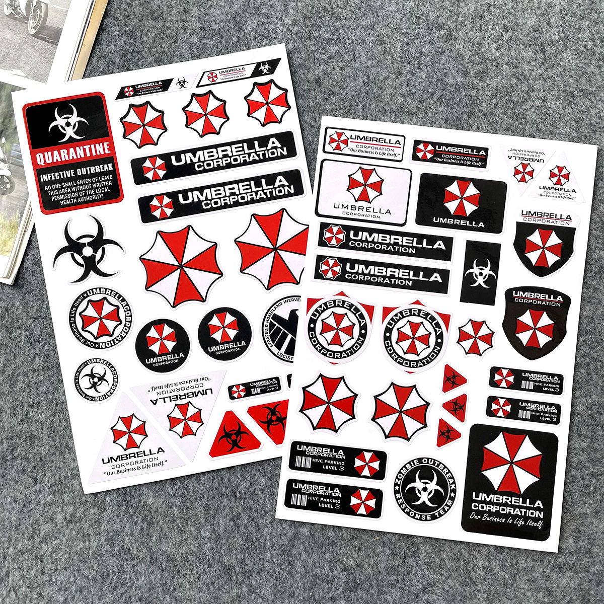 生化危机保护伞电动车摩托车贴纸