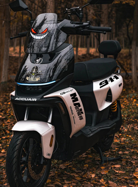 适用于九号机械师二代Mmax2 M5贴纸电动车摩托车改装配件装饰反光