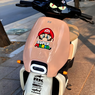 画电动车改装 ae5ipro拉花贴纸马里奥版 配件车贴 ez4 适用极核ez3i