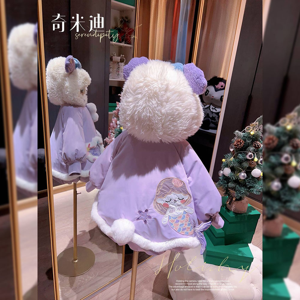 奇米迪女童可爱羽绒服冬季儿童洋羽绒服