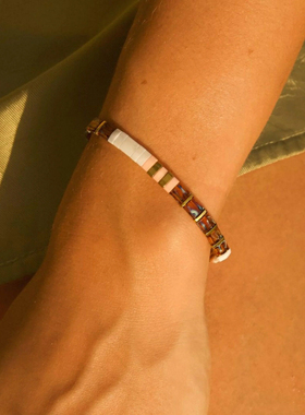 MLGM复古风Tila小手链小众设计轻奢高级感叠戴个性花珠手串女礼物