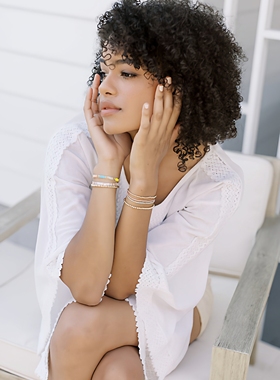 mlgm小众波西米亚风tila珠手链个性彩虹高级感欧美风手工串珠手串