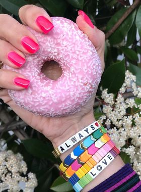 小众美国烤漆ins学生礼物手环