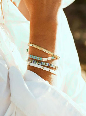 MLGM轻奢tila珠子手链波西米亚