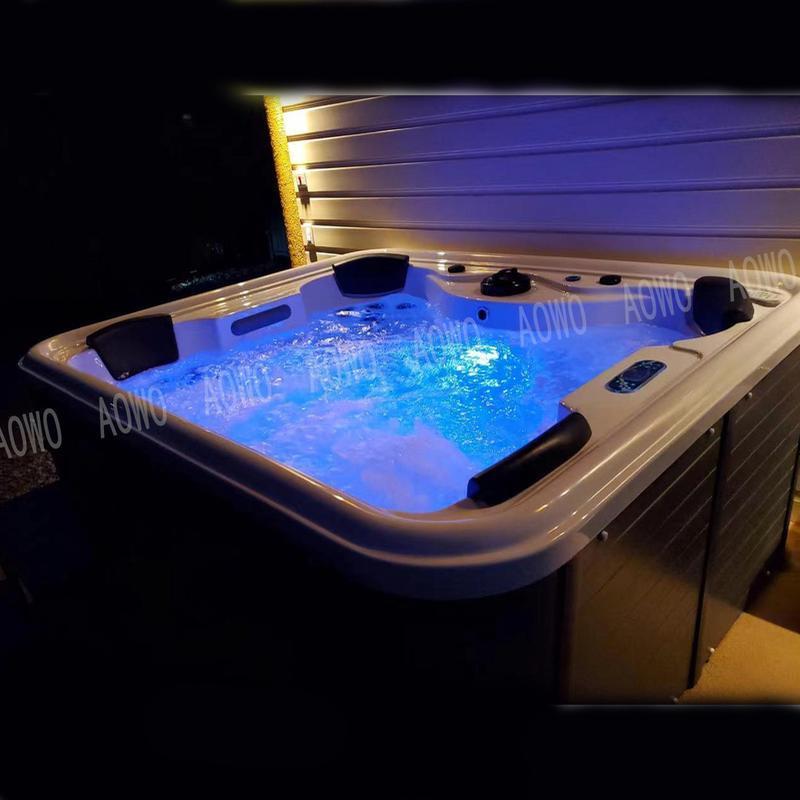 新款户外花园冲浪按摩浴缸亚克力泡池4人位水疗spaoutdoorjacuzzi
