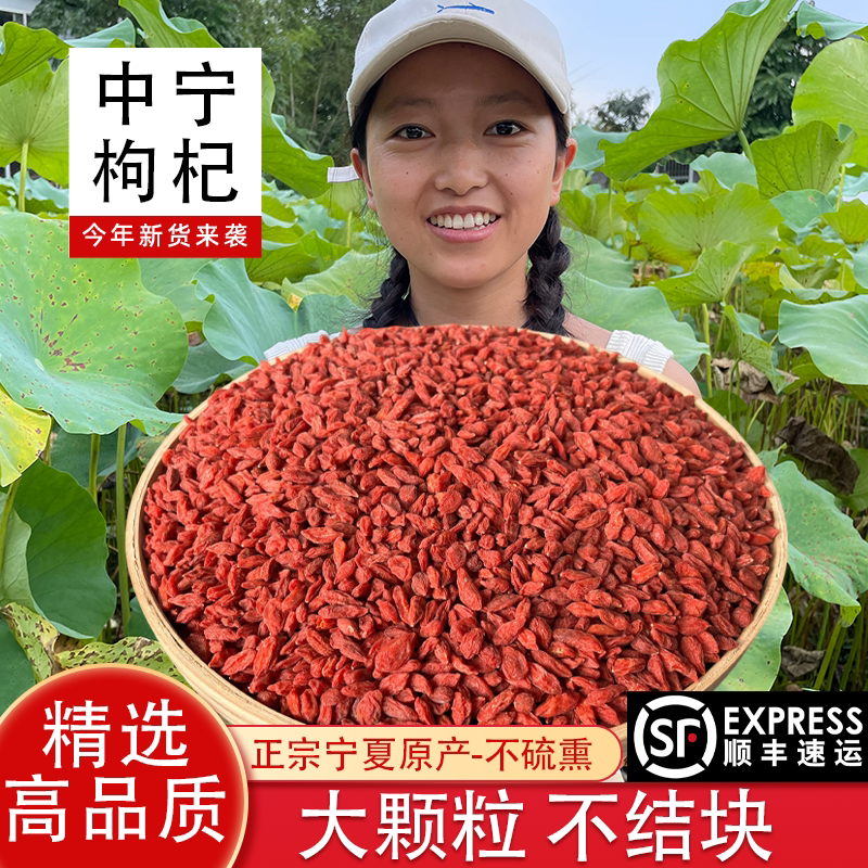 湘小暖精选枸杞宁夏中宁枸杞子正宗大颗粒红苟杞煮粥煲汤顺丰包邮